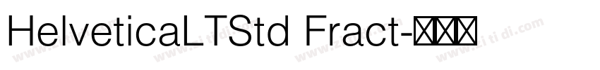 HelveticaLTStd Fract字体转换